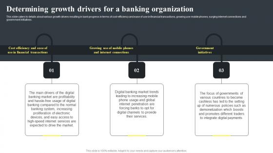 Banking Startup B Plan Determining Growth Drivers For A Banking Organization BP SS