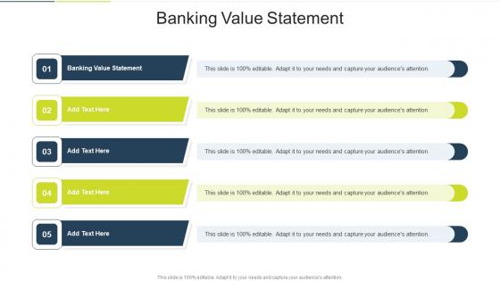 Banking Value Statement In Powerpoint And Google Slides Cpb