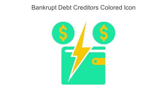 Bankrupt Debt Creditors Colored Icon In Powerpoint Pptx Png And Editable Eps Format