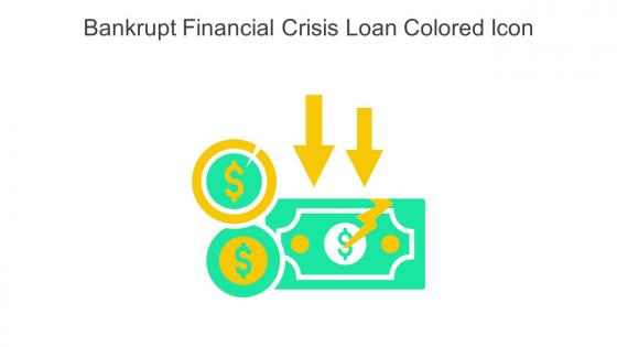 Bankrupt Financial Crisis Loan Colored Icon In Powerpoint Pptx Png And Editable Eps Format