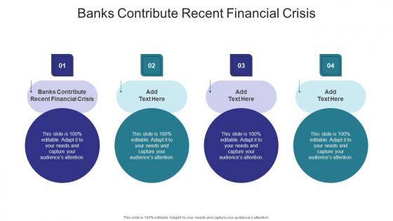 Banks Contribute Recent Financial Crisis In Powerpoint And Google Slides Cpb