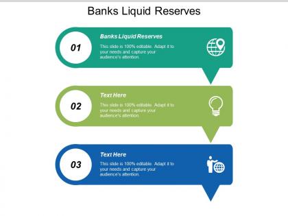 Banks liquid reserves ppt powerpoint presentation file example file cpb