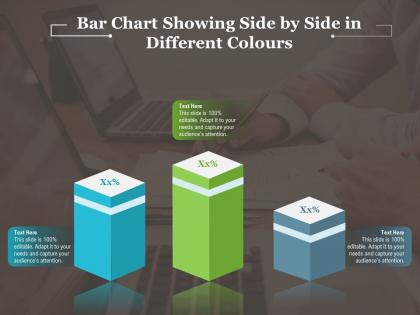 Bar chart showing side by side in different colours