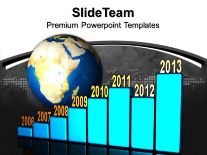 Bar charts graphs business global powerpoint templates and themes