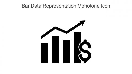 Bar Data Representation Monotone Icon In Powerpoint Pptx Png And Editable Eps Format