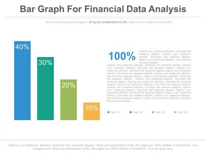 Bar graph for financial data analysis powerpoint slides
