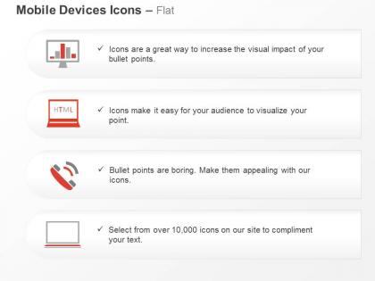 Bar graph laptop phone communication ppt icons graphics