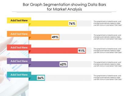 Bar graph segmentation showing data bars for market analysis