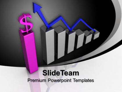 Bar graphs pictures dollar finance powerpoint templates and themes