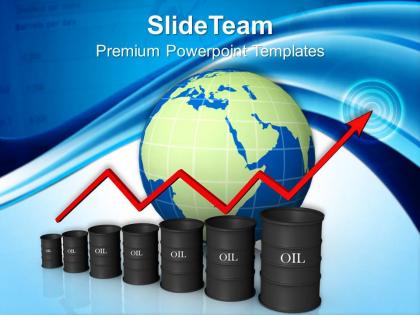 Bar graphs pictures oil prices powerpoint templates and themes