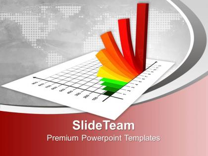 Bar graphs powerpoint growth model templates and themes