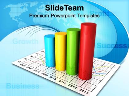 Bar graphs powerpoint success templates and themes
