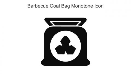 Barbecue Coal Bag Monotone Icon In Powerpoint Pptx Png And Editable Eps Format