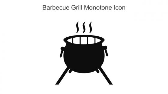 Barbecue Grill Monotone Icon In Powerpoint Pptx Png And Editable Eps Format
