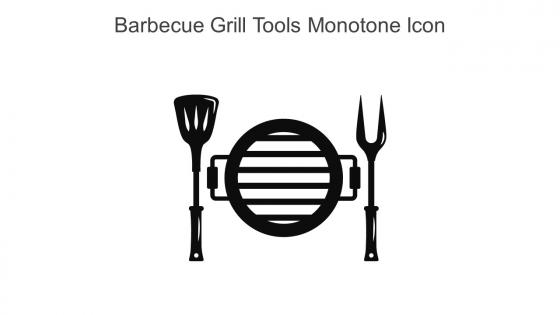 Barbecue Grill Tools Monotone Icon In Powerpoint Pptx Png And Editable Eps Format