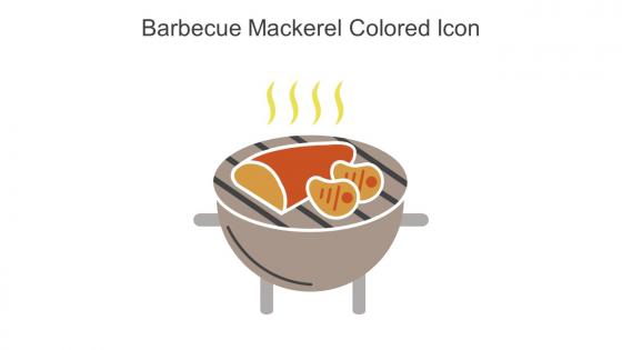 Barbecue Mackerel Colored Icon In Powerpoint Pptx Png And Editable Eps Format