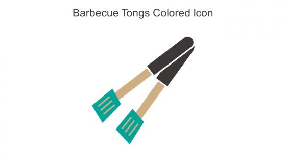 Barbecue Tongs Colored Icon In Powerpoint Pptx Png And Editable Eps Format
