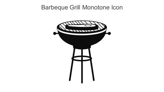 Barbeque Grill Monotone Icon In Powerpoint Pptx Png And Editable Eps Format