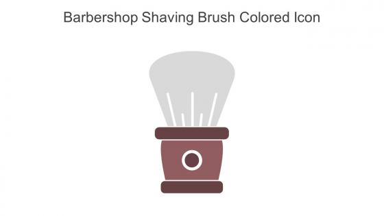 Barbershop Shaving Brush Colored Icon In Powerpoint Pptx Png And Editable Eps Format
