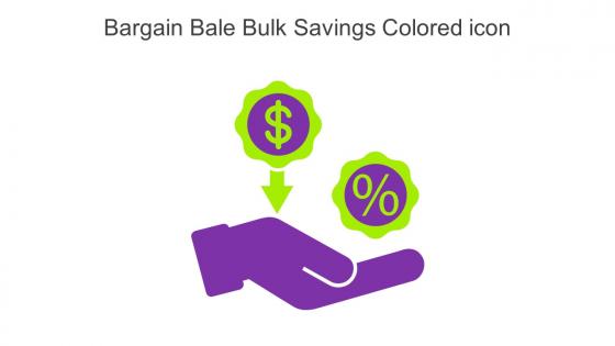 Bargain Bale Bulk Savings Colored Icon In Powerpoint Pptx Png And Editable Eps Format