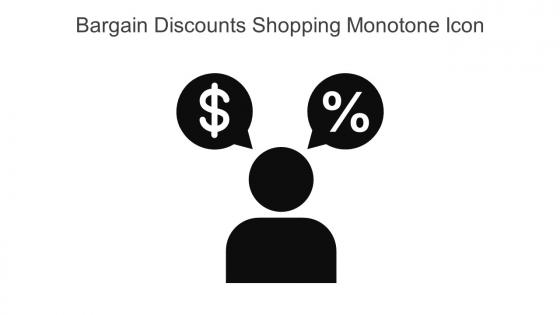 Bargain Discounts Shopping Monotone Icon In Powerpoint Pptx Png And Editable Eps Format