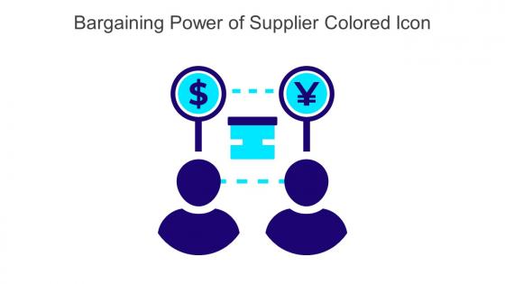 Bargaining Power Of Supplier Colored Icon In Powerpoint Pptx Png And Editable Eps Format