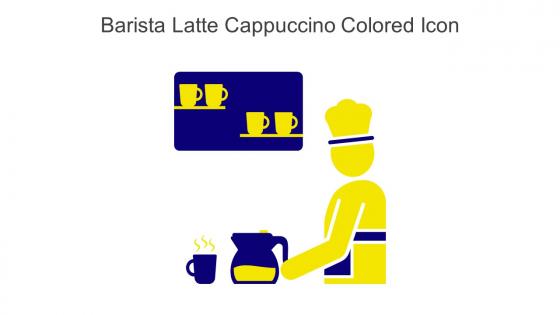 Barista Latte Cappuccino Colored Icon In Powerpoint Pptx Png And Editable Eps Format