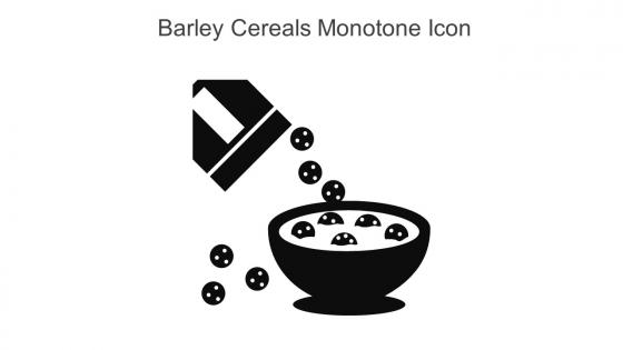 Barley Cereals Monotone Icon In Powerpoint Pptx Png And Editable Eps Format