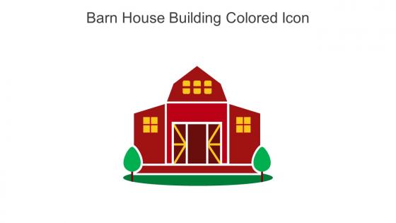 Barn House Building Colored Icon In Powerpoint Pptx Png And Editable Eps Format