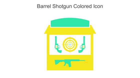 Barrel Shotgun Colored Icon In Powerpoint Pptx Png And Editable Eps Format
