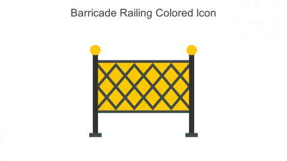 Barricade Railing Colored Icon In Powerpoint Pptx Png And Editable Eps Format