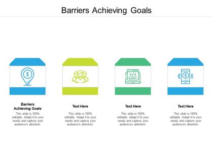 Barriers achieving goals ppt powerpoint presentation pictures clipart images cpb
