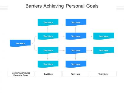 Barriers achieving personal goals ppt powerpoint presentation summary backgrounds cpb