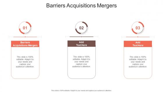 Barriers Acquisitions Mergers In Powerpoint And Google Slides Cpb