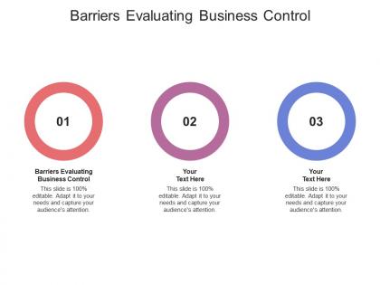 Barriers evaluating business control ppt powerpoint presentation portfolio graphics download cpb