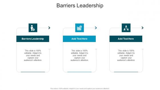 Barriers Leadership In Powerpoint And Google Slides Cpb