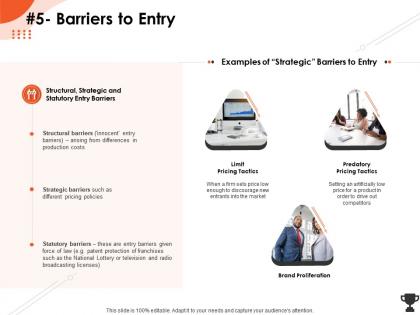 Barriers to entry enough discourage ppt powerpoint presentation layouts structure