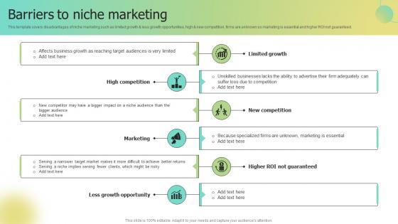 Barriers To Niche Marketing Selecting Target Markets And Target Market Strategies