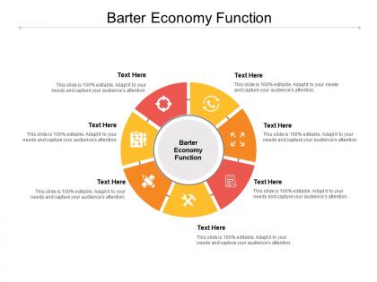 Barter economy function ppt powerpoint presentation infographic template graphic images cpb