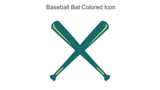 Baseball Bat Colored Icon In Powerpoint Pptx Png And Editable Eps Format