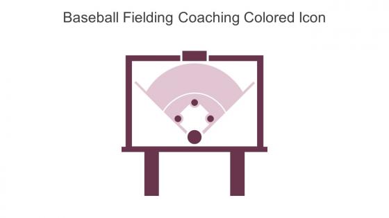 Baseball Fielding Coaching Colored Icon In Powerpoint Pptx Png And Editable Eps Format