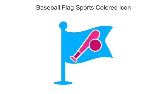 Baseball Flag Sports Colored Icon In Powerpoint Pptx Png And Editable Eps Format