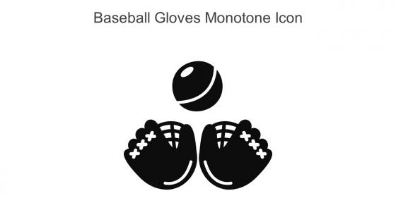 Baseball Gloves Monotone Icon In Powerpoint Pptx Png And Editable Eps Format