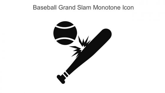 Baseball Grand Slam Monotone Icon In Powerpoint Pptx Png And Editable Eps Format
