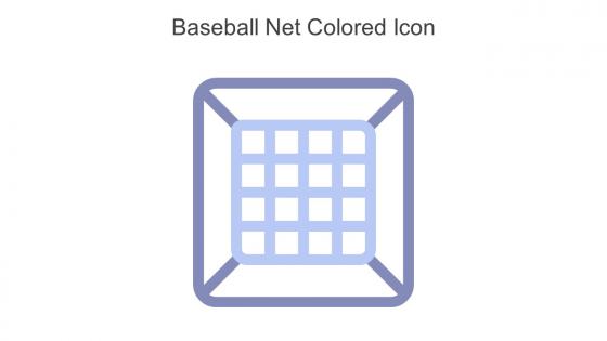 Baseball Net Colored Icon In Powerpoint Pptx Png And Editable Eps Format