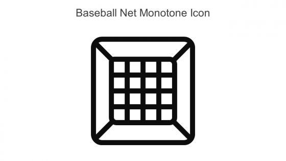 Baseball Net Monotone Icon In Powerpoint Pptx Png And Editable Eps Format