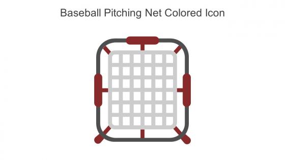 Baseball Pitching Net Colored Icon In Powerpoint Pptx Png And Editable Eps Format