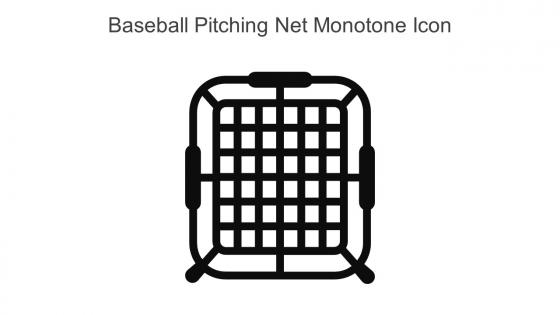 Baseball Pitching Net Monotone Icon In Powerpoint Pptx Png And Editable Eps Format