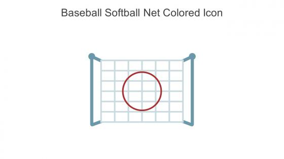 Baseball Softball Net Colored Icon In Powerpoint Pptx Png And Editable Eps Format