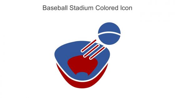 Baseball Stadium Colored Icon In Powerpoint Pptx Png And Editable Eps Format